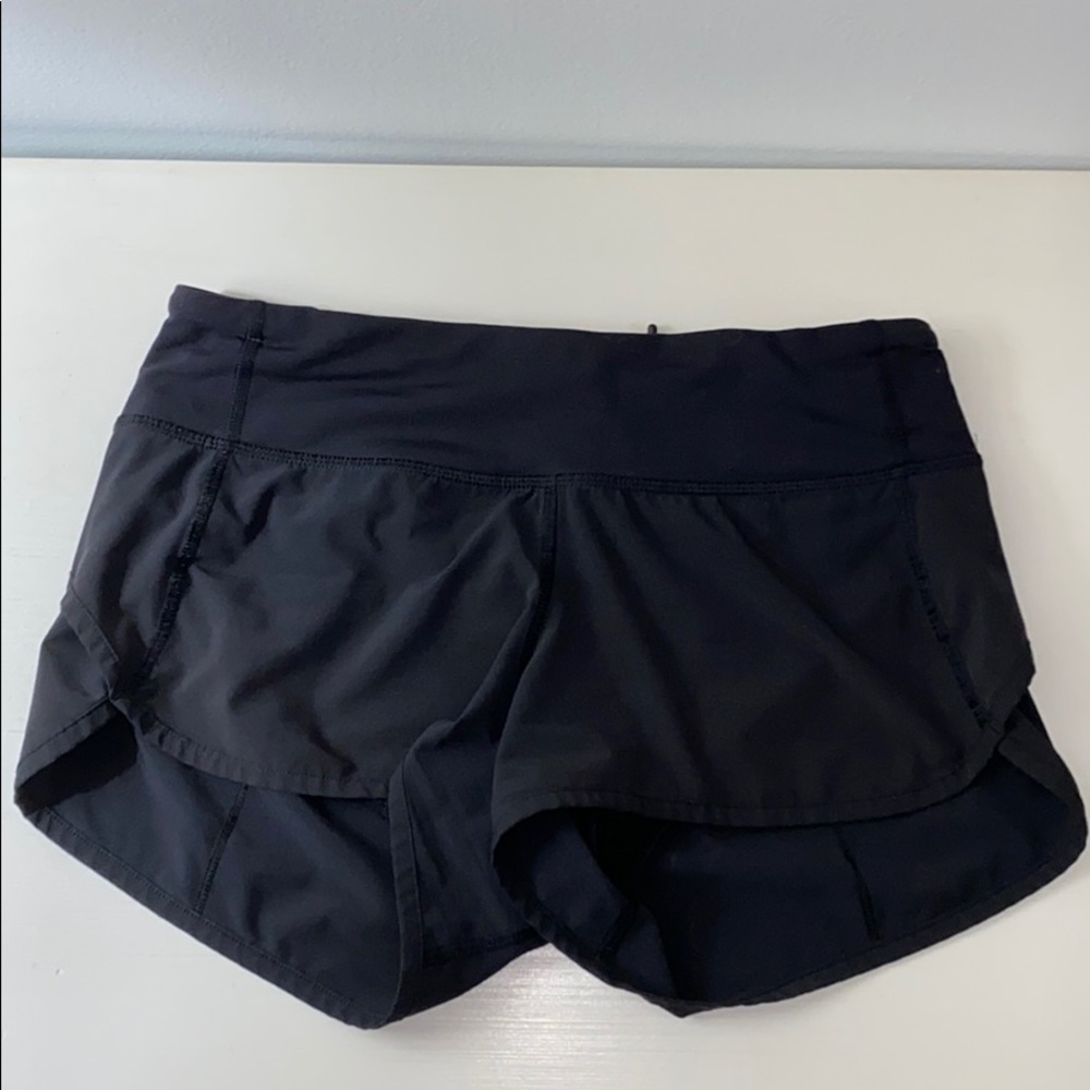 Lululemon speed up shorts - black size 2